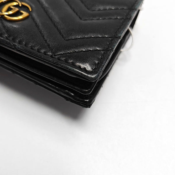 Authenticated pre-owned GG Marmont Calfskin Black Wallet - Wallet at Looply
