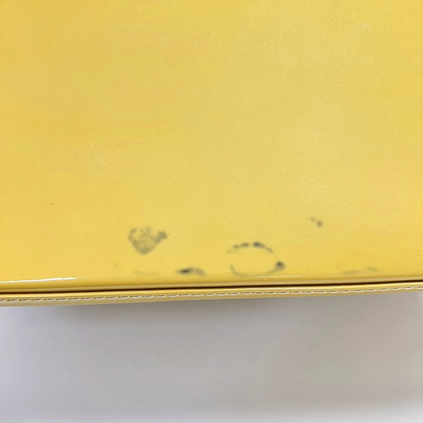 Authenticated pre-owned Alma PM Monogram Patent Leather Yellow - Top Handle Bag at Looply