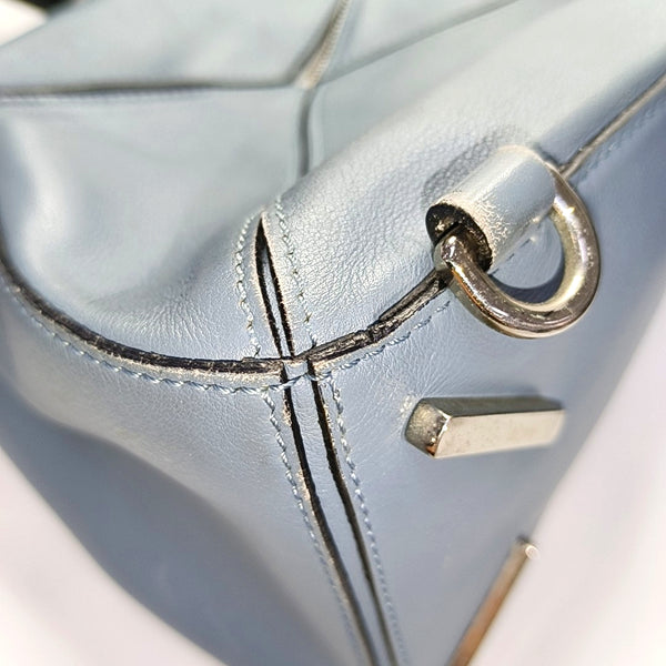 Authenticated pre-owned Puzzle Small Calfskin Blue - Shoulder Bag at Looply