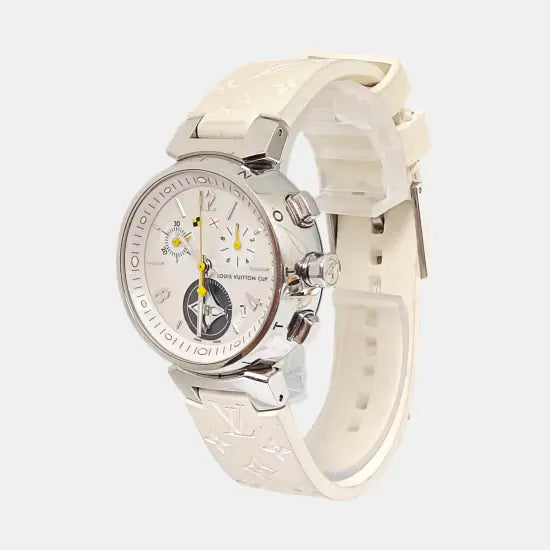 TAMBOUR 34mm White Quartz Watch