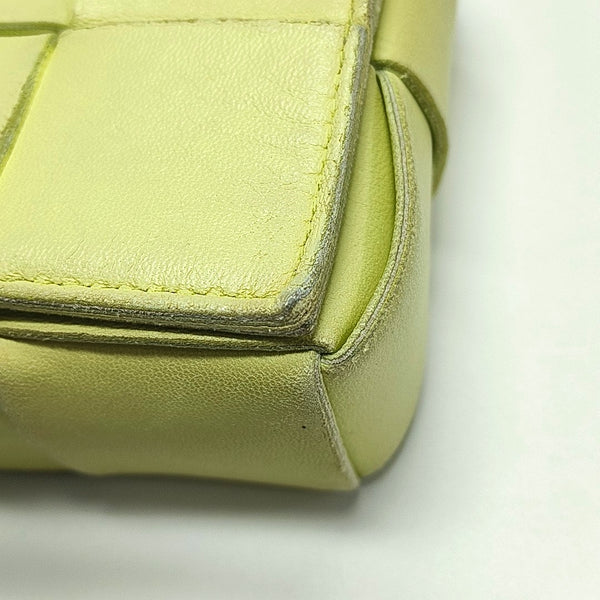 Authenticated pre-owned Cassette Small Lambskin Yellow - Crossbody Bag at Looply
