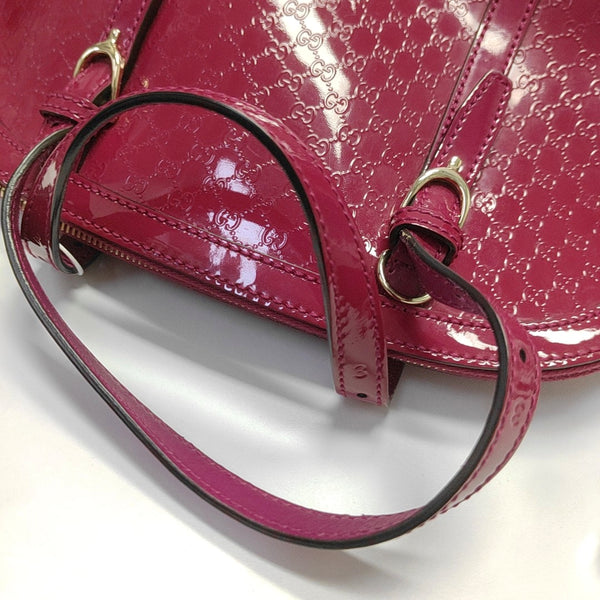 Authenticated pre-owned Microguccissima Monogram Calfskin Pink - Top Handle Bag at Looply