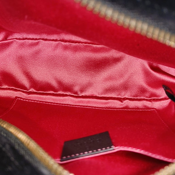 Authenticated pre-owned GG Marmont Velvet Black - Shoulder Bag at Looply