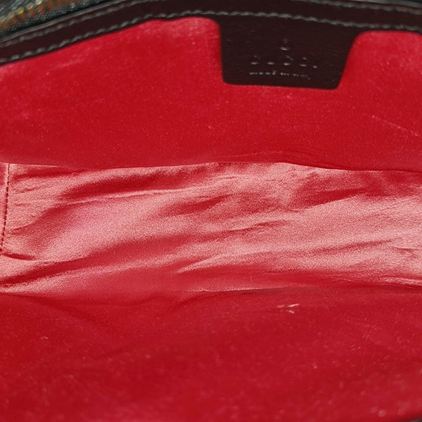Authenticated pre-owned GG Marmont Medium Velvet Black - Shoulder Bag at Looply