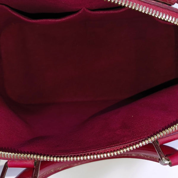 Authenticated pre-owned Alma PM Epi Burgundy - Top Handle Bag at Looply