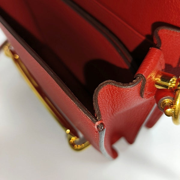Authenticated pre-owned Roulis 18 Evercolor Red - Crossbody Bag at Looply