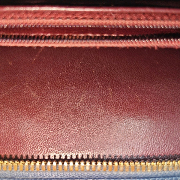 Authenticated pre-owned Filigree Quilted Grained Calfskin Blue - Shoulder Bag at Looply