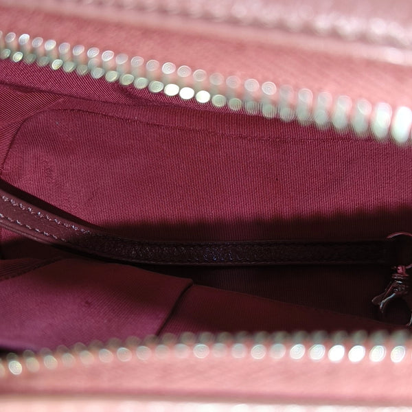 Authenticated pre-owned Gabrielle Small Quilted Calfskin Burgundy - Shoulder Bag at Looply