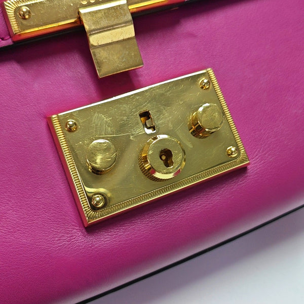 Authenticated pre-owned Padlock Small Calfskin Pink - Shoulder Bag at Looply