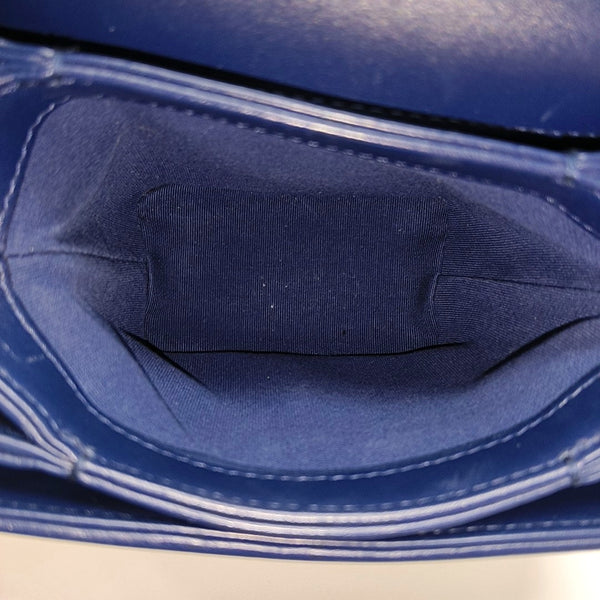 Authenticated pre-owned Classic Flap Quilted Calfskin Blue - Shoulder Bag at Looply