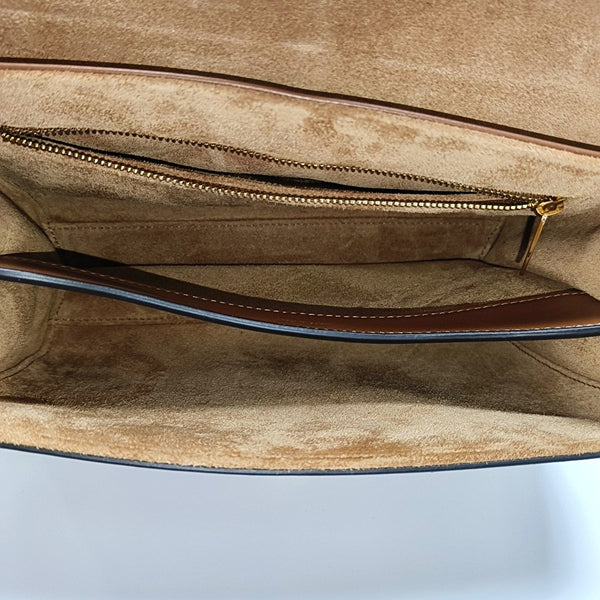 Authenticated pre-owned 16 Small Calfskin Brown - Shoulder Bag at Looply