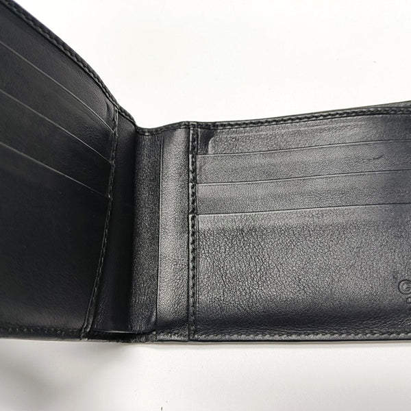 Authenticated pre-owned Microguccissima Monogram Calfskin Black Wallet - Handbags at Looply