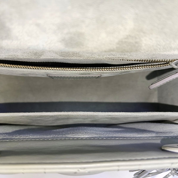 Lady Dior Medium Quilted Calfskin Gray