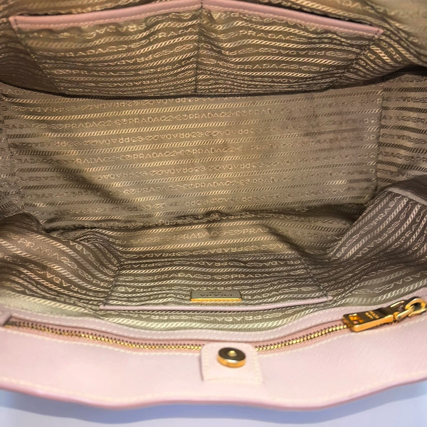 Galleria Large Saffiano Calfskin Pink