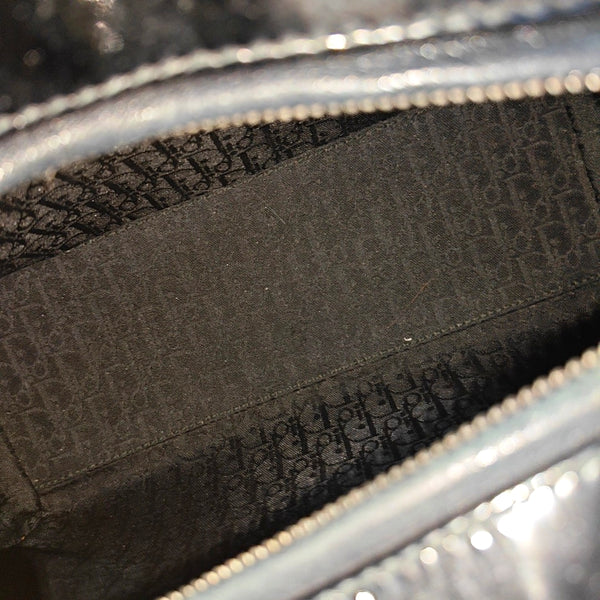 Lady Dior Medium Cannage Patent Leather Black