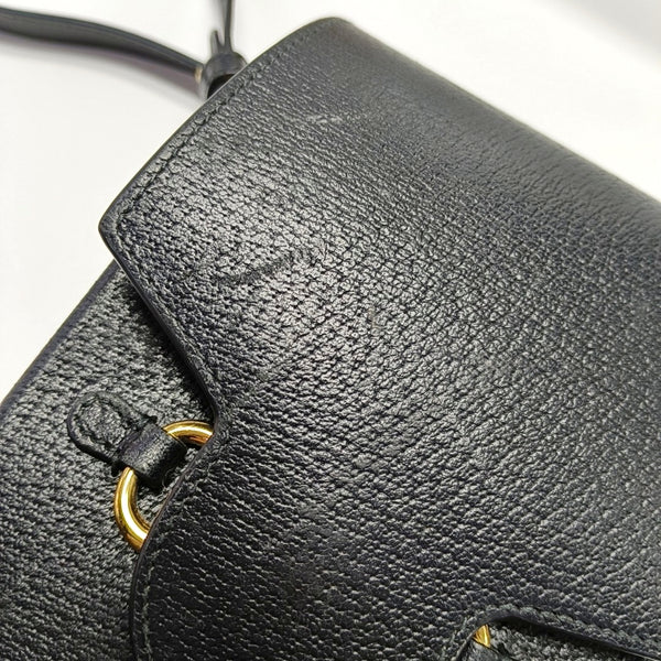 Authenticated pre-owned Horsebit 1955 Mini Calfskin Black - Handbags at Looply