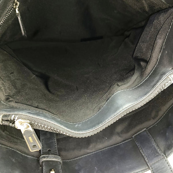 Canvas Top Handle Bag Black