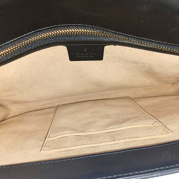 Queen Margaret Quilted Calfskin Black