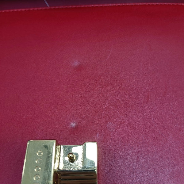 Authenticated pre-owned Sylvie Small Calfskin Red - Shoulder Bag at Looply