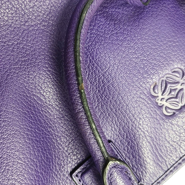 Authenticated pre-owned Amazona Calfskin Purple - Top Handle Bag at Looply