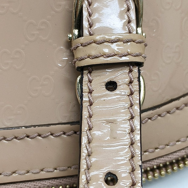 Authenticated pre-owned Microguccissima Monogram Patent Leather Pink - Shoulder Bag at Looply