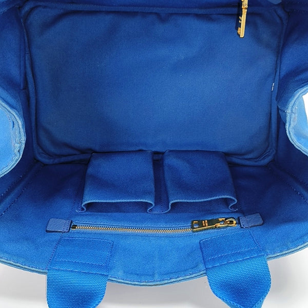 Denim Quilted Canvas Blue