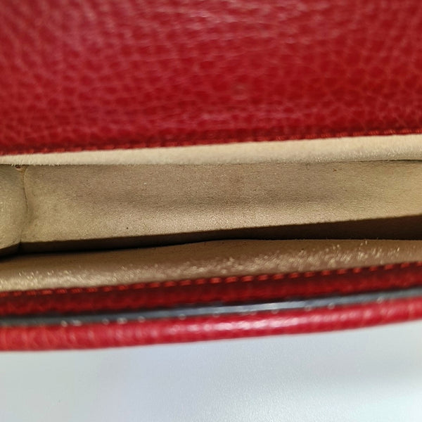Authenticated pre-owned Dionysus Super Mini Calfskin Red - Shoulder Bag at Looply
