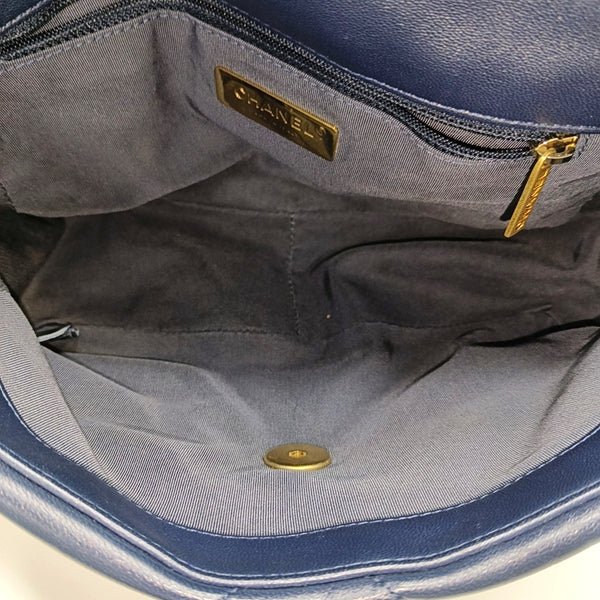 CHANEL 19 Small Quilted Lambskin Blue