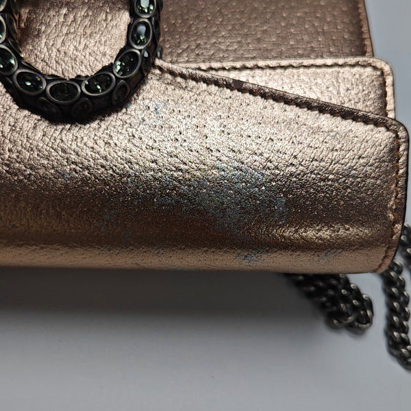 Authenticated pre-owned Dionysus Super Mini Calfskin Rose Gold - Shoulder Bag at Looply