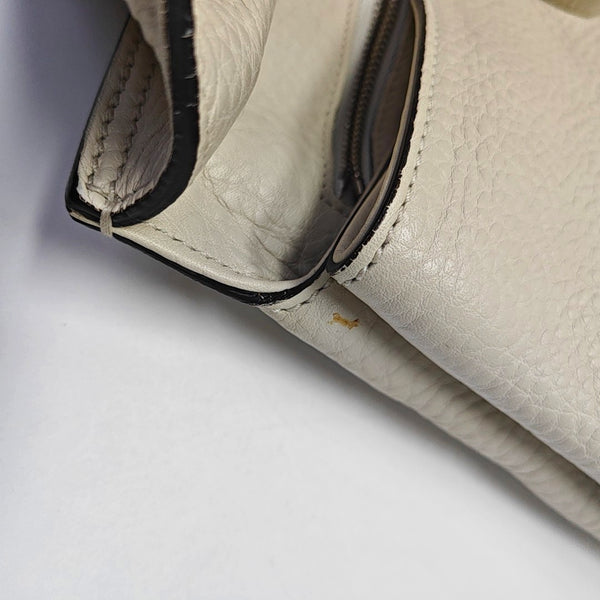 Authenticated pre-owned Bamboo 1947 Calfskin White - Shoulder Bag at Looply
