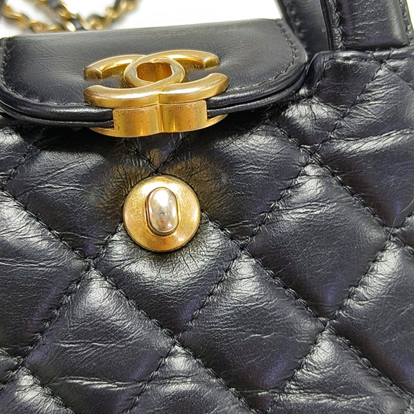 Authenticated pre-owned Kelly Super Mini Quilted Calfskin Black - Shoulder Bag at Looply