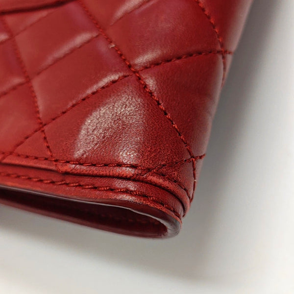 Authenticated pre-owned Classic Flap Quilted Lambskin Red - Shoulder Bag at Looply