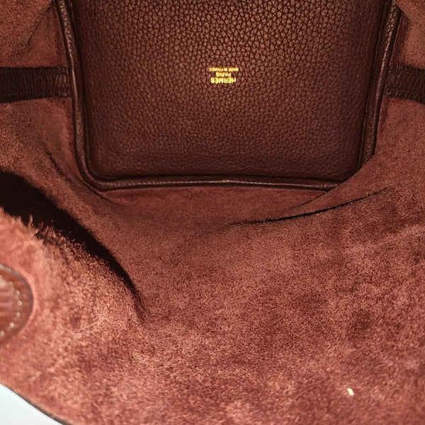 Authenticated pre-owned Picotin Lock Clemence Red - Top Handle Bag at Looply