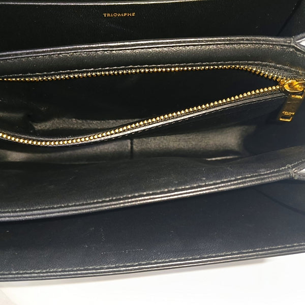 TRIOMPHE Small Calfskin Black