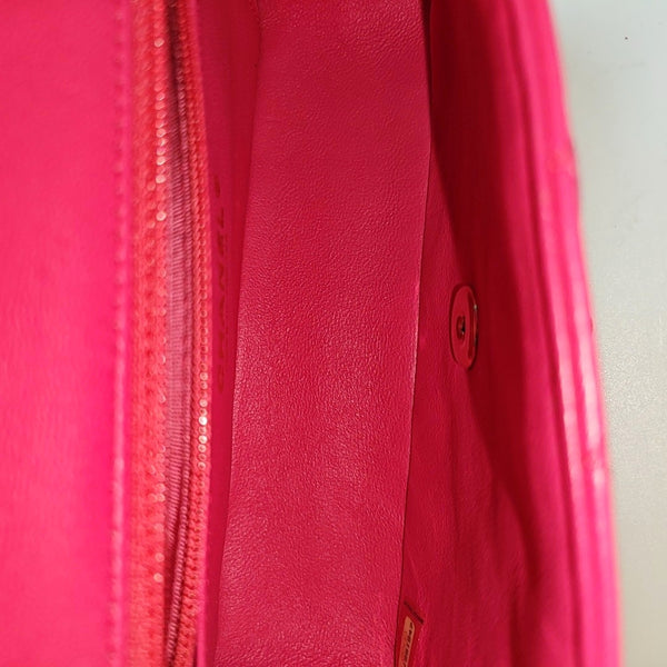 Authenticated pre-owned Classic Flap Mini Quilted Lambskin Pink - Shoulder Bag at Looply