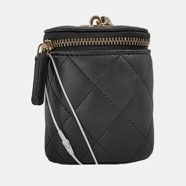 Authenticated pre-owned Vanity Case Small Quilted Lambskin Black - Crossbody Bag at Looply