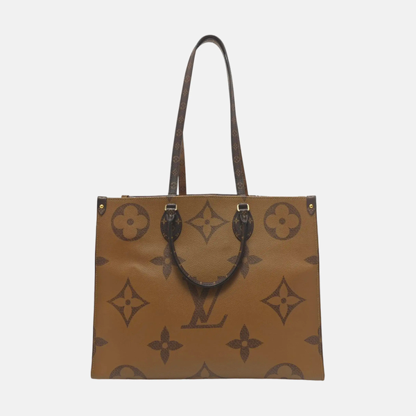 Authenticated pre-owned Onthego GM Monogram Coated Canvas Brown - Shoulder Bag at Looply