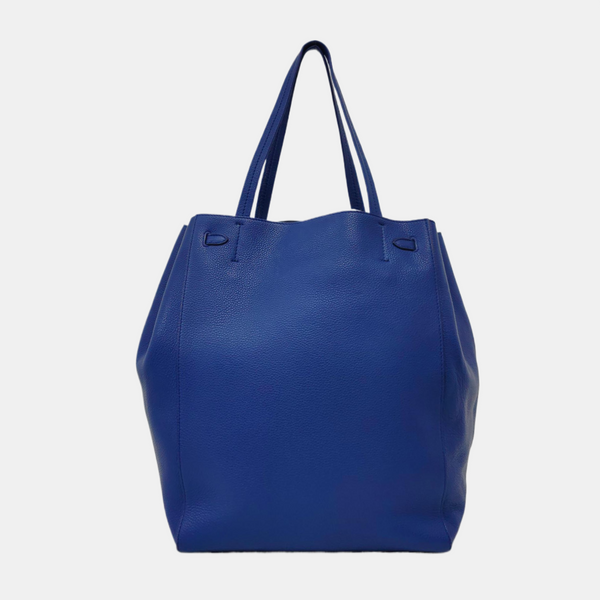 Authenticated pre-owned Cabas Phantom Small Calfskin Blue - Top Handle Bag at Looply