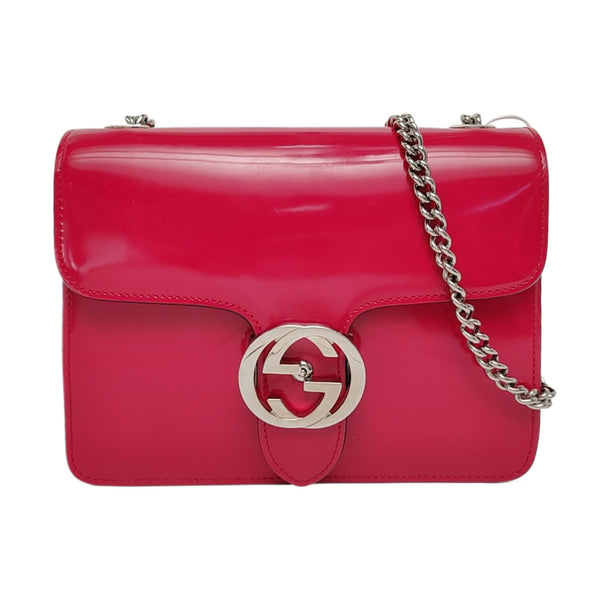 Authenticated pre-owned Interlocking G Small Calfskin Pink - Shoulder Bag at Looply