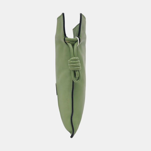 Authenticated pre-owned Flamenco Calfskin Green - Crossbody Bag at Looply