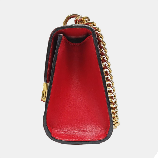 Authenticated pre-owned Padlock Small Monogram Calfskin Red - Crossbody Bag at Looply