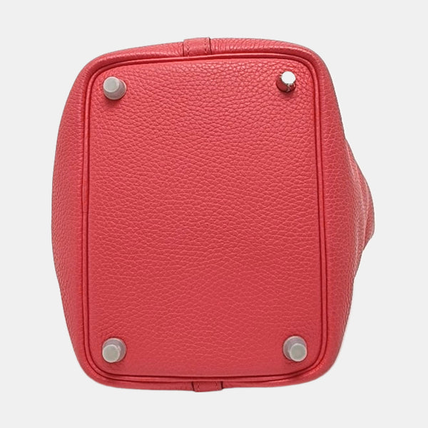 Authenticated pre-owned Picotin Lock 18 Clemence Pink - Top Handle Bag at Looply