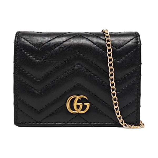 Authenticated pre-owned GG Marmont Calfskin Black Wallet - Wallet at Looply