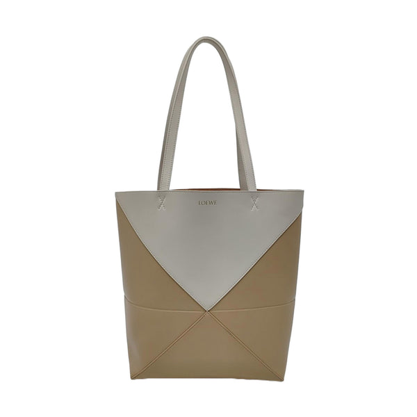 Authenticated pre-owned Puzzle Fold Medium Calfskin Beige - Shoulder Bag at Looply