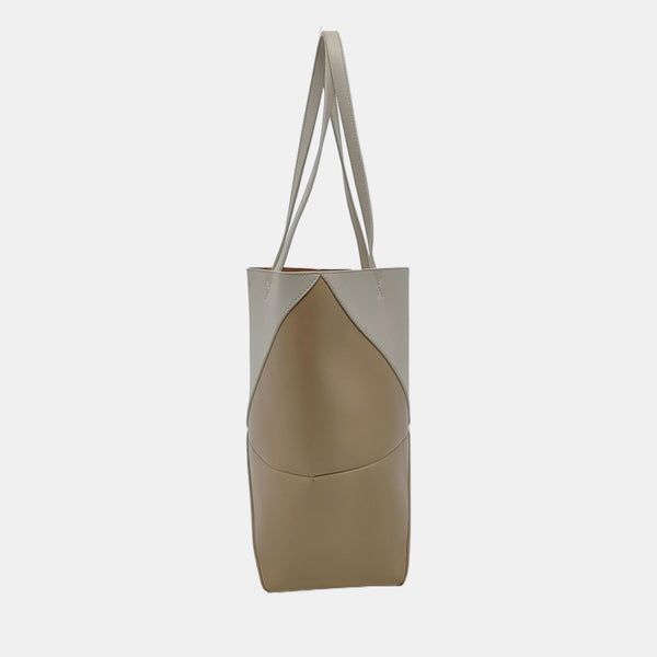 Authenticated pre-owned Puzzle Fold Medium Calfskin Beige - Shoulder Bag at Looply