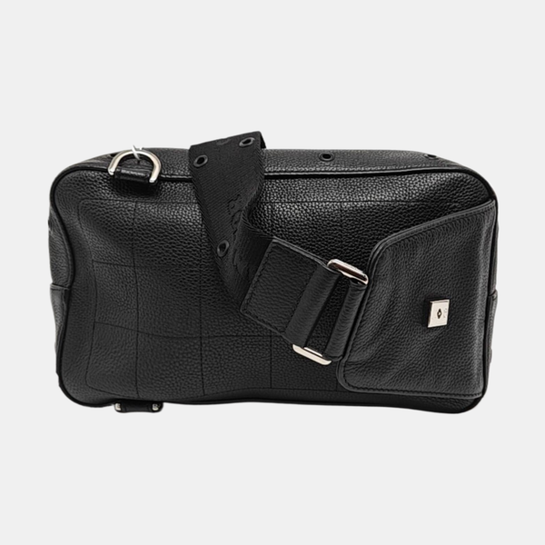 Authenticated pre-owned Saddle Calfskin Black - Belt Bag at Looply