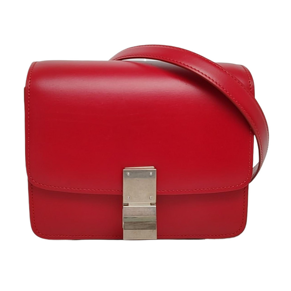 Authenticated pre-owned CLASSIC BOX Mini Calfskin Red - Crossbody Bag at Looply