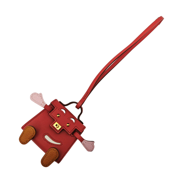 Authenticated pre-owned Leather Red Bag Charm - Bag Charm at Looply