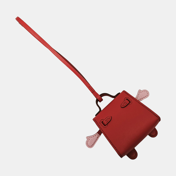 Authenticated pre-owned Leather Red Bag Charm - Bag Charm at Looply
