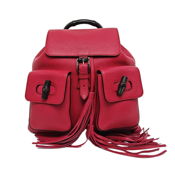 Authenticated pre-owned Bamboo 1947 Calfskin Pink - Backpack at Looply